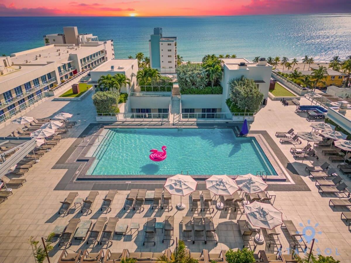 Amazing Pool - Balcony - Up To 6 - Near Beach Hollywood Buitenkant foto